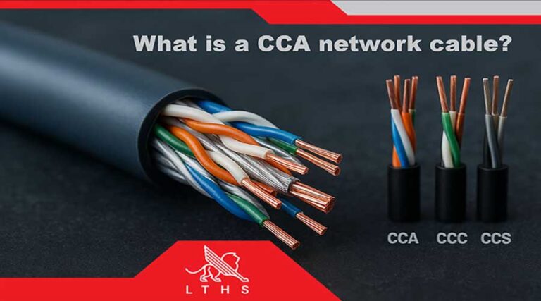Comparison of CCA, CCC, and CCS network cables including efficiency, advantages, and disadvantages