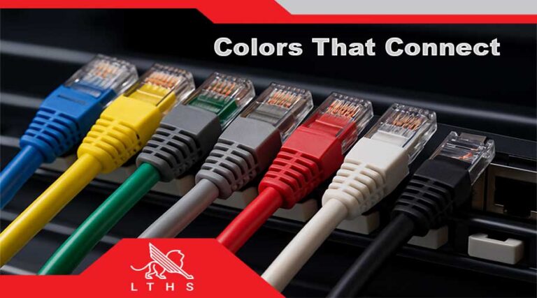 Diagram showing the function of each color in a network cable